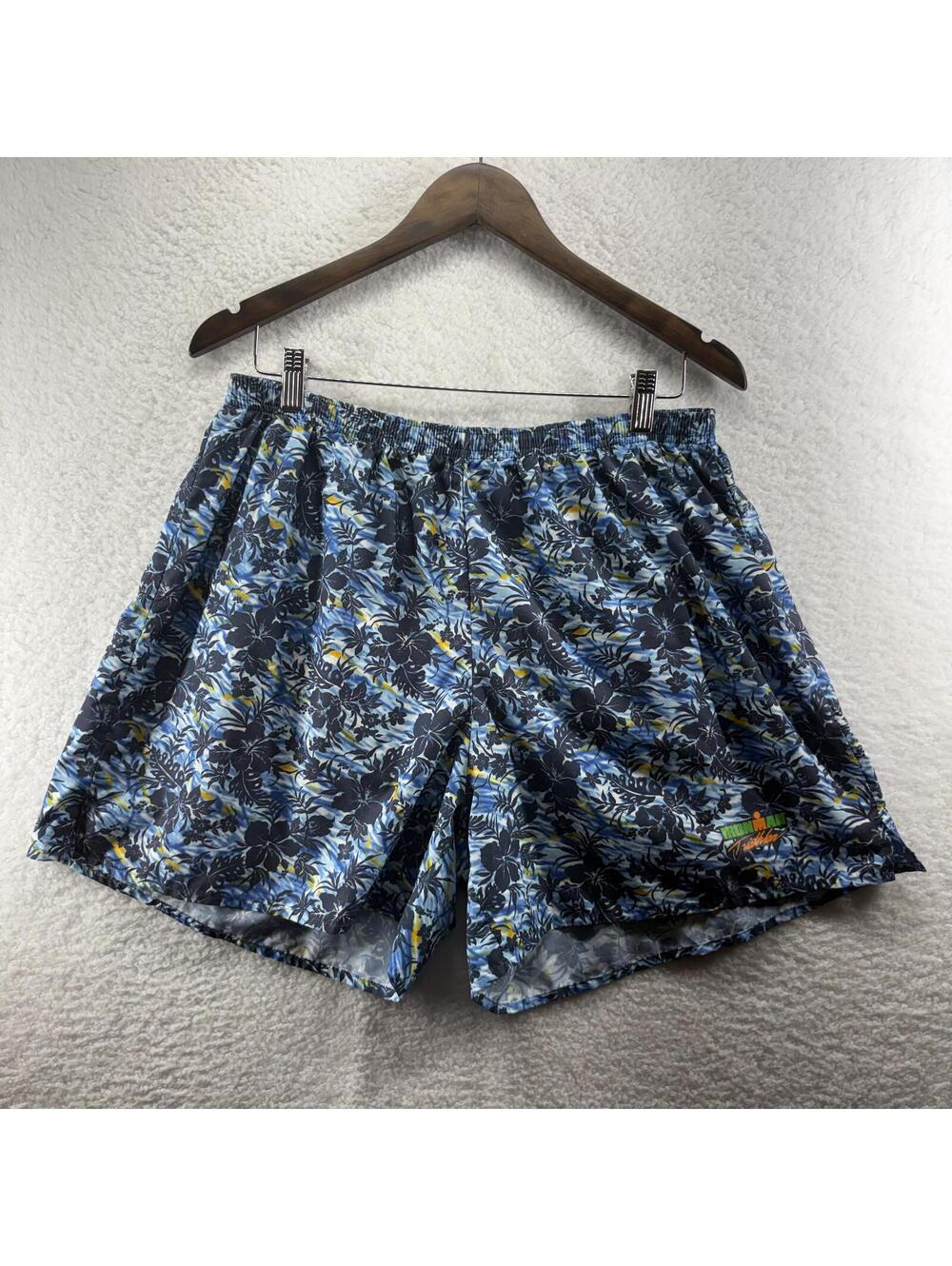 Ironman Triathlon Hawaii Shorts Mesh Lined Athletic Mens XL Tropical Floral